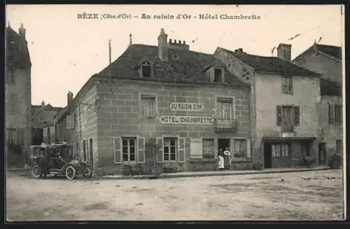 AK Bèze /Côte-d`Or, Au raisin d`Or, Hôtel Chambrette
