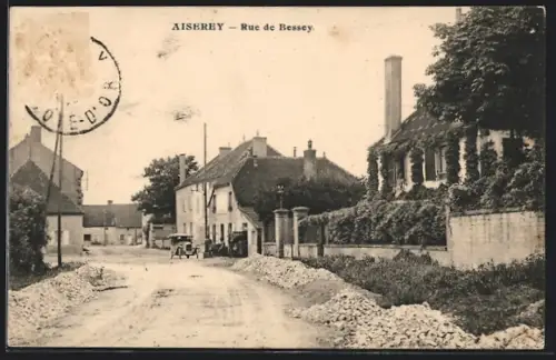 AK Aiserey, Rue de Bessey, Strassenpartie