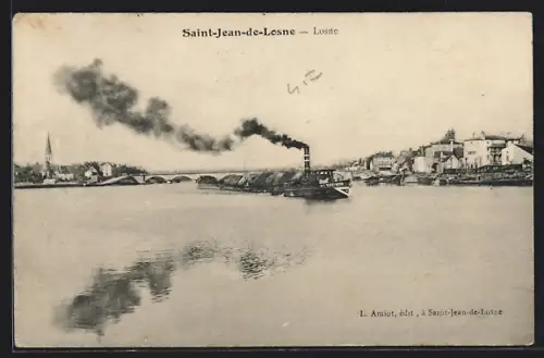 AK Saint-Jean-de-Losne, Le Pont sur la Saone