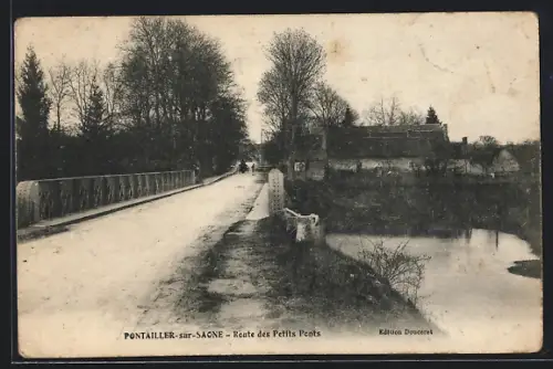 AK Pontailler-sur-Saone, Pont de l`Etang, Route de Perrigny