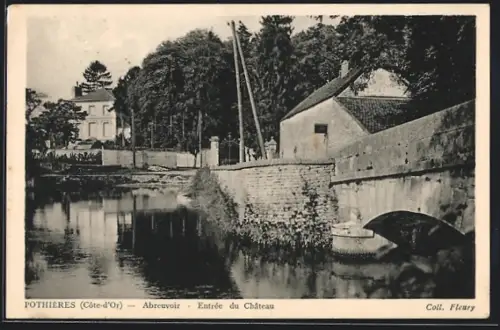 AK Pothieres, Abreuvoir, Entree du Chateau