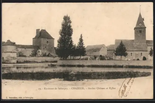 AK Chazeuil /Selongey, Ancien Chateau et Eglise