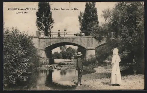 AK Chessey-sur-Tille, Le Vieux Point sur la Tille