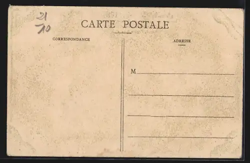 AK Chatillon-s-Seine, Inondations 1910, Ligne du Tramway, Au fond, l`Eglise St-Jean