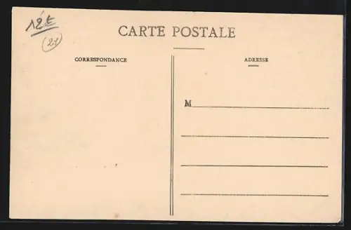 AK Chatillon-s-Seine, Inondations 1910, Maisons Genty-Soloignon, route de Montbard