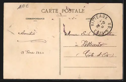 AK Chatillon-s /-Seine, Inondations des 20 et 21 Janvier 1910 - Le Pont de la Rue des Ponts..., Hochwasser