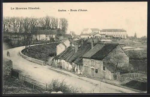 AK Saulieu, Route d`Autun, Strassenpartie