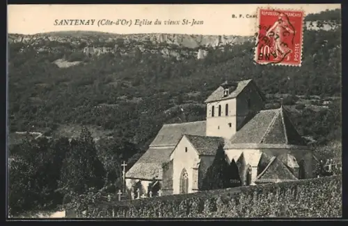 AK Santenay /C.-d`Or, Eglise du vieux St-Jean