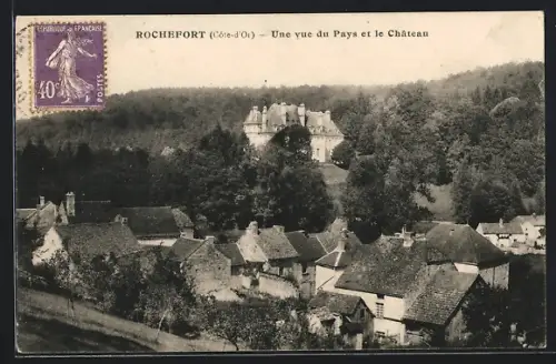AK Rochefort /C.-d`Or, Une vue du Pays et le Chateau