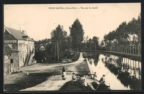 AK Pont-Royal /C.-d`Or, Vue sur le canal