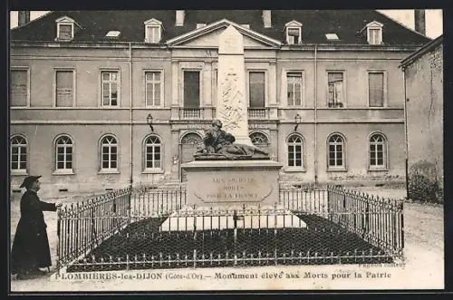 AK Plombières-les-Dijon, Monumet eleve aux Morts pour la Patrie