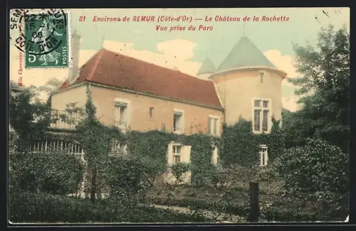 AK Rochette, Le Chateau de la Rochette, Vue prise du Parc