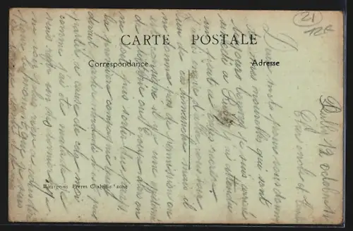 AK Rully, Place de la Croix-Blanche, Café-Restaurant