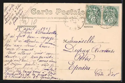 AK Potn-de-Pany, Rue Principale, Strassenpartie