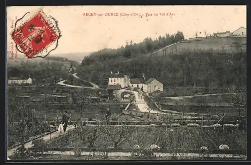 AK Recey-sur-Ource, Vue du Val d`Ars