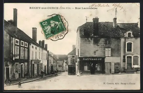 AK Recey-sur-Ource, Rue Lacordaire