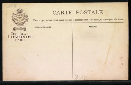 AK Kindersoldaten-Ghant National Belge, Reklame Chocolat Lombart