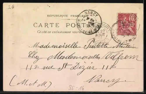 Lithographie Alger, Cie Gle Transatlantique, Frau in Tracht, Schiff, Tourismus