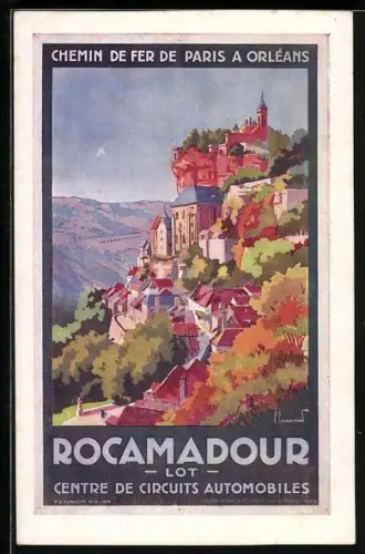 AK Royamadour, Teilansicht, Tourismus m. d. Bahn