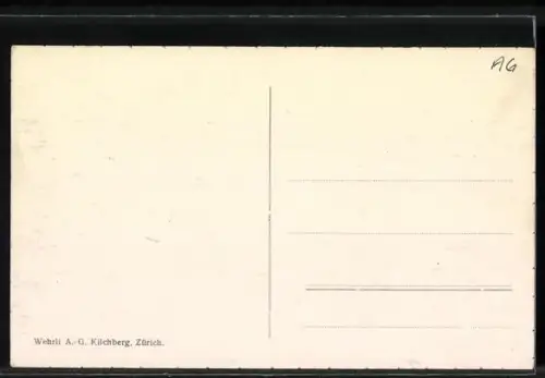 AK Ennetbaden, Strassenpartie mit Restaurant Zur Traube