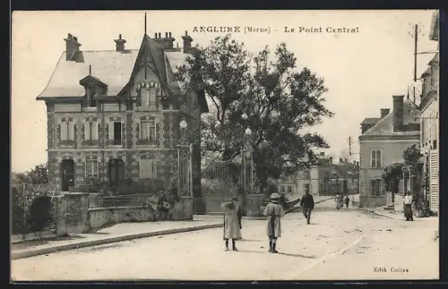 AK Anglure /Marne, Le Pont Central