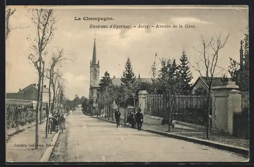 AK Avize /Epernay, Avenue de la Gare