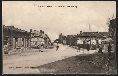 AK Larzicourt, Rue du Faubourg