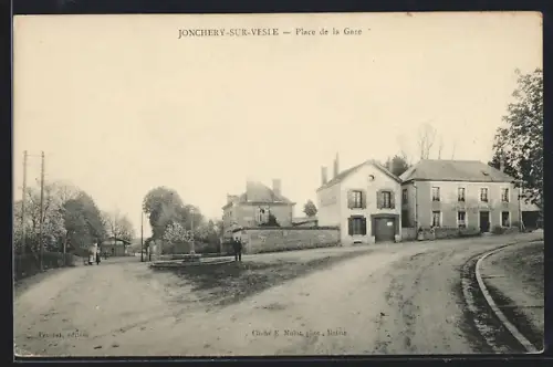 AK Jonchery-sur-Vesle, Place de la Gare
