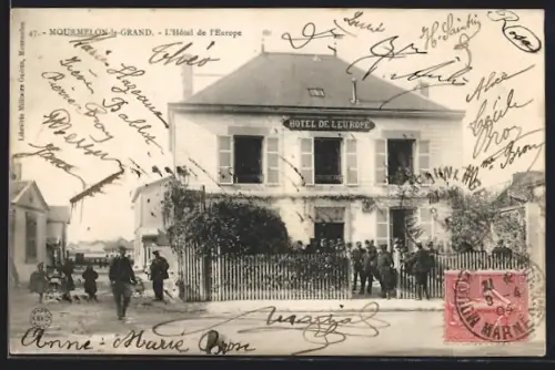 AK Mourmelon-le-Grand, L`Hotel de l`Europe