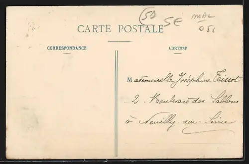 AK Mourmelon-le-Grand, la Rue du Genie et Amer Picon