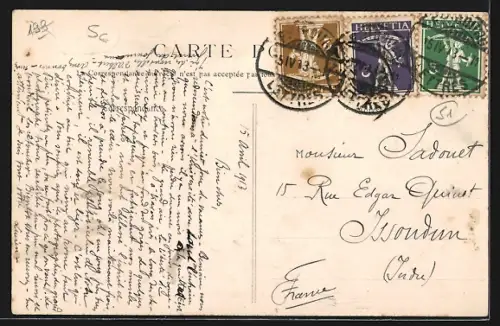 AK Reims, Entrée de Mgr. Lucon à Reims 1906, Allocution de Monseigneur