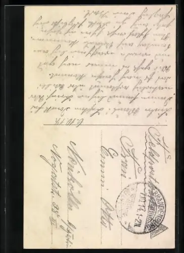 Foto-AK L.J. & F.F. Nr. 3238/3: Fräulein mit Haarschmuck