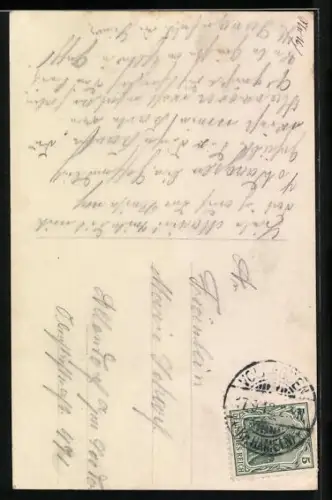 Foto-AK L.J. & F.F. Nr. 3268 /3: Hübsche Dame liest ein Buch