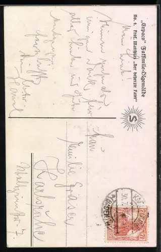 Ölgemälde-Imitations-AK Erpaco-Kunstverlag Nr. 4: Der beherzte Pater