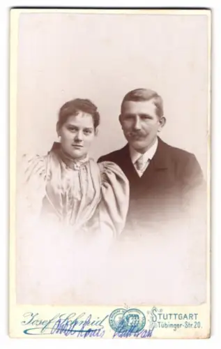 Fotografie Josef Schmid, Stuttgart, Tübinger Str. 20, Porträt eines Paares