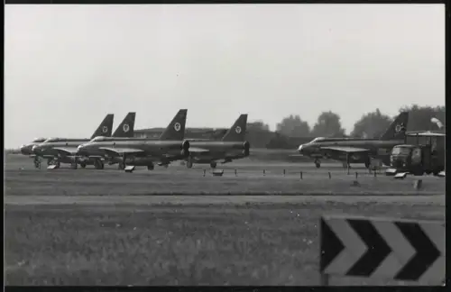 Fotografie Flugzeug English Electric Lightning, Kampfjet-Staffel der RAF