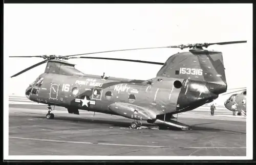 Fotografie Hubschrauber / Helikopter Boeing-Vertol CH-46 Sea Knight, US-Navy NAS Point Mugu 153316