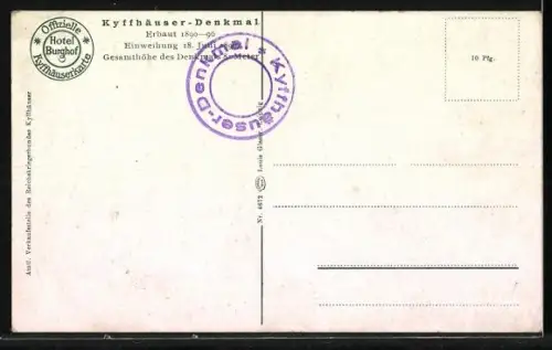 AK Kyffhäuser, Denkmal Kaiser Wilhelm I.