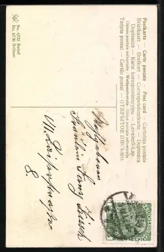 Künstler-AK Mädchen mit Schafen auf der Weide, Ostern