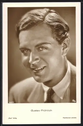 AK Schauspieler Gustav Fröhlich, Porträt