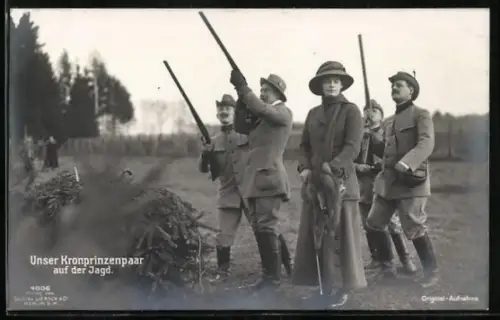 AK Unser Kronprinzenpaar auf der Jagd