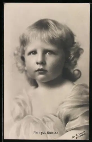 AK Prinz Nicolae von Rumänien, Portrait als Kind