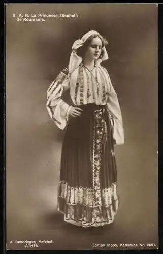 AK La Princesse de Roumanie