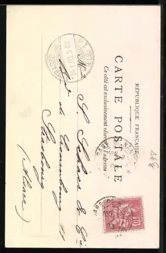 Lithographie Sardines d`Arsène Saupiquet, Dame mit Körben voller Fisch