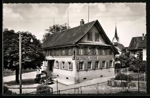 AK Neuheim /Zug, Gasthaus zur Krone A. Elsener