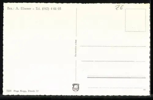 AK Neuheim /Zug, Gasthaus zur Krone A. Elsener