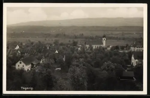 AK Tägerig, Teilansicht mit Kirche