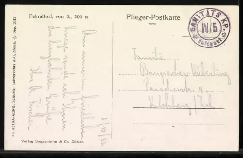 AK Fehraltorf, Gesamtansicht aus der Vogelschau