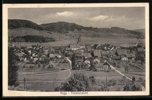 AK Elgg, Totalansicht mit Kirche