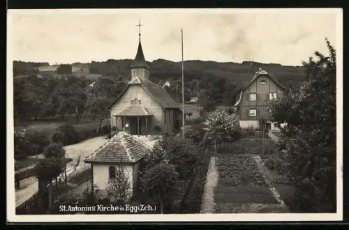 AK Egg /ZH, Blick auf die St. Antoniuskirche